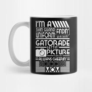 I'm A Cheerin Soccer Mom Soccer T-Shirt Mug